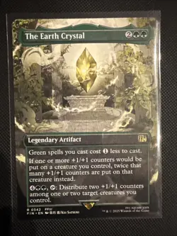 The Earth Crystal (Borderless) Final Fantasy 342 FIN MTG Rare Counter Artifact - Image 1