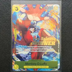Monkey D Luffy P-036 Pre-Release Tournament Winner One Piece Promo Card English - Image 1