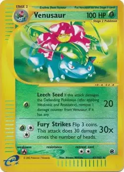 Venusaur - 67/165 - Pokemon Expedition Non-Holo Rare Card LP - Image 1