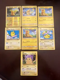 Lot of 2016-2019 Pikachu Cards Pokemon TCG All NM Condition - Image 1