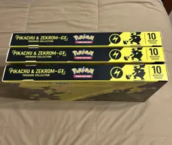 X3 Pikachu And Zekrom GX Premium Collection Box -SEALED Pokemon Card- BRAND NEW - Image 1