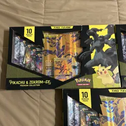 X3 Pikachu And Zekrom GX Premium Collection Box -SEALED Pokemon Card- BRAND NEW - Image 3