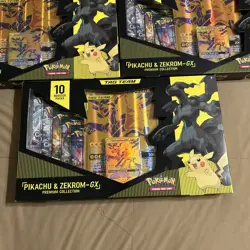 X3 Pikachu And Zekrom GX Premium Collection Box -SEALED Pokemon Card- BRAND NEW - Image 5