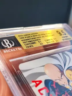 Union Arena One Punch Man Action Point Saitama & Genos BGS GEM MINT 9.5 Gold! - Image 3
