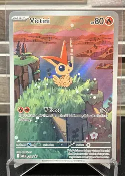 Pokemon TCG Victini Black Star Promo SVP 208 Full Art Illustration - Image 1