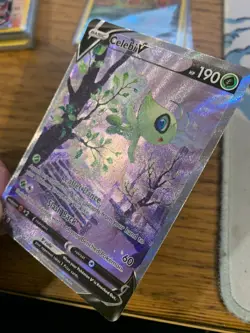 NEAR MINT! Celebi V (245/264) Fusion Strike Alt Art Ultra Rare Pokemon Card! - Image 4