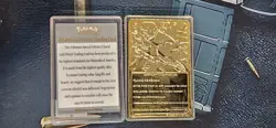 Pokemon 23K Gold Plated Trading Card Charizard & Mewtwo Burger King With COA1999 - Image 4