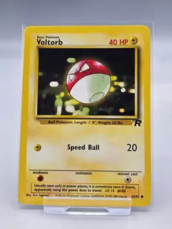 Pokemon TCG Card Voltorb 69/82 Team Rocket Set - Common - WOTC - Image 1