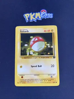 Pokemon TCG Voltorb Team Rocket 69/82 Regular LP. - Image 1