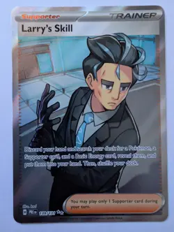 Pokemon Prismatic Evolutions Larry's Skill Full Art Trainer 139/131 NM/M - Image 1