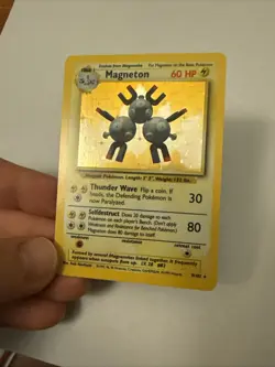 Pokemon TCG Magneton Base Set Holo Rare Card - Image 1