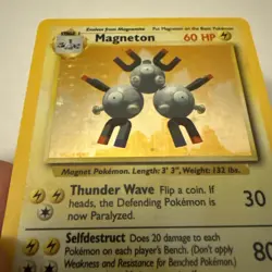 Pokemon TCG Magneton Base Set Holo Rare Card - Image 5