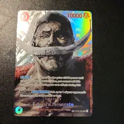 Bandai One Piece CCG Edward Newgate 10000 Power OP02-004 Full Art Foil Card - Image 1