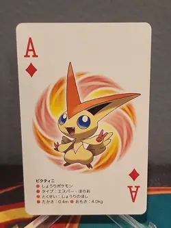 Victini Ace of Diamonds 2012 White Kyurem Poker Playing Card - Image 1