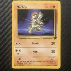 Pokemon Team Rocket 4 Card Lot Machop Dark Machoke Dark Machamp First Edition - Image 3