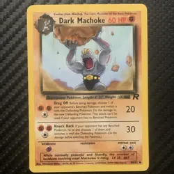 Pokemon Team Rocket 4 Card Lot Machop Dark Machoke Dark Machamp First Edition - Image 5