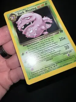 Dark Weezing Holo Rare 14/82 - Team Rocket Set - Vintage Pokemon Card NM - Image 3