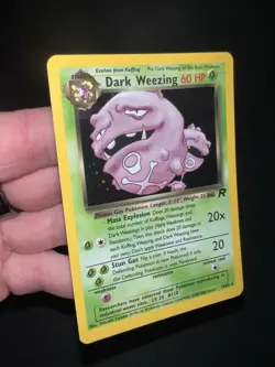 Dark Weezing Holo Rare 14/82 - Team Rocket Set - Vintage Pokemon Card NM - Image 4