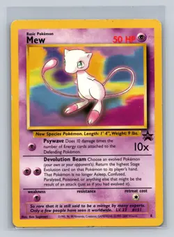 Pokemon Card - Mew WoTC Black Star Promo 8 Non-Holo - Image 1