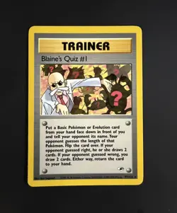 Blaine's Quiz #1 Gym Heroes 97/132 Rare Pokemon Card - Image 1