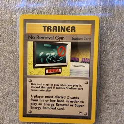 POKEMON 2000 TRAINER NO REMOVAL GYM STADIUM CARD #103 - Image 1