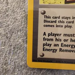 POKEMON 2000 TRAINER NO REMOVAL GYM STADIUM CARD #103 - Image 5
