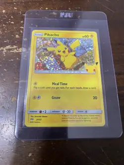 Pokemon TCG Pikachu McDonald's 25th Anniversary 25/25 Promo Holo Card 2021 VHTF - Image 1