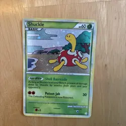 Shuckle 11/123 Swirl Heartgold & Soulsilver Holo Rare Pokemon TCG Card - Image 1
