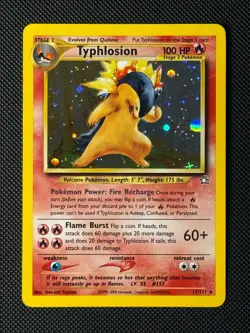 Pokemon Cards Typhlosion 17/111 Neo Genesis Holo Rare NM - Image 1
