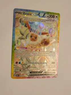 Pokemon Card Eevee EX 167/131 Prismatic Evolutions Ultra Rare SIR - Image 3