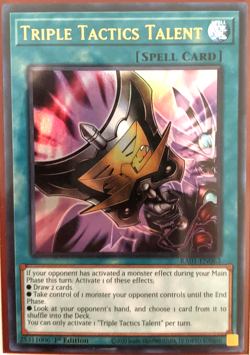 Triple Tactics Talent Ultra Rare 1st Edition RA01-EN063 YuGiOh TCG Card - Image 1