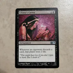 Magic: The Gathering Liliana's Caress Excellent Condition Black Enchantment Card - Image 1