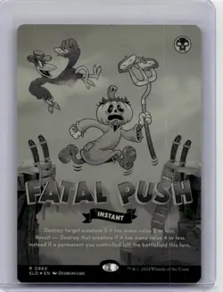 Near Mint or Better Fatal Push (0884) (Black & White Foil) #884 W/Tracking - Image 1