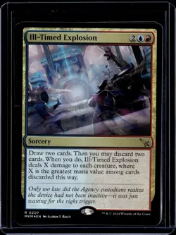 Ill-Timed Explosion - 207 - Foil - MKM - NM - MTG Magic the Gathering - Image 1