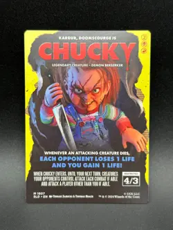 MTG Chucky Kardur Doomscourge M Secret Lair x Chucky #1807 - Image 1