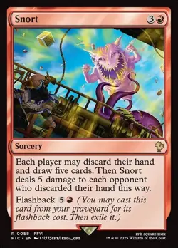 Snort - 58 - FIC - NM - MTG Magic the Gathering - Image 1