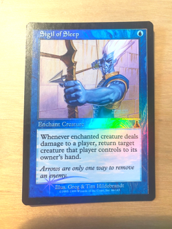 MTG Foil Sigil of Sleep Urza's Destiny GD - Image 1