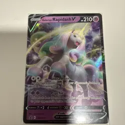 Galarian Rapidash V SWSH111 NM Promo Rare Pokemon Card - Image 1