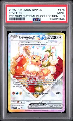 PSA 9 EEVEE EX 174 BLACK STAR PROMO PRISMATIC SPC POKEMON 😍 - Image 1