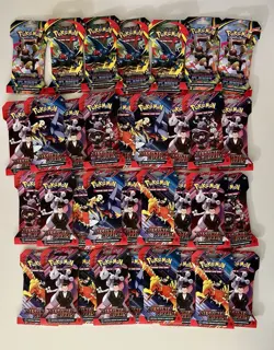 Lot of 34 Sleeved Packs - 27 Destined Rivals Packs And 7 Phantasmal Flames Packs - Image 1