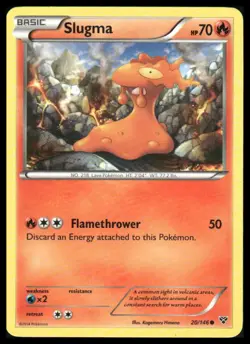 Pokemon XY Base Set #20/146 Slugma Common Near Mint or Better - Image 1