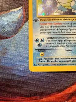 1999 Pokemon German Turtok/Blastoise 1st Edition Base Set 2/102 Holo - Image 2