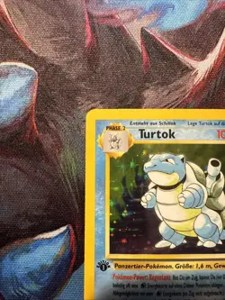 1999 Pokemon German Turtok/Blastoise 1st Edition Base Set 2/102 Holo - Image 5