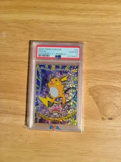 Pokemon Topps Chrome Sparkle Raichu PSA 10 GEM MINT - Image 1