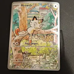 The Pokemon Company Pokemon TCG Meowth 106/094 Phantasmal Flames Illustration R. - Image 1