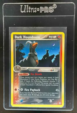2004 Pokemon EX Team Rocket Returns Dark Houndoom #37/109 - Image 1