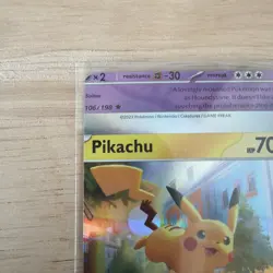 Pokemon TCG Misprint Error Miscut NFC Pikachu Holo Trick or Trade 2023 - Image 2