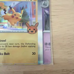 Pokemon TCG Misprint Error Miscut NFC Pikachu Holo Trick or Trade 2023 - Image 4