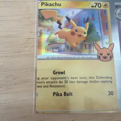 Pokemon TCG Misprint Error Miscut NFC Pikachu Holo Trick or Trade 2023 - Image 5