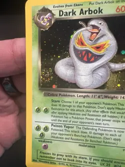 Pokemon TCG Dark Arbok Team Rocket Holo Unlimited 23000 Error NM Swirl - Image 4